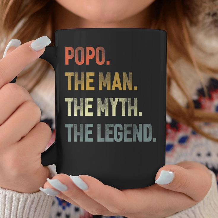 Popo The Man The Myth The Legend Grandpa Father Day Gift Coffee Mug Unique Gifts