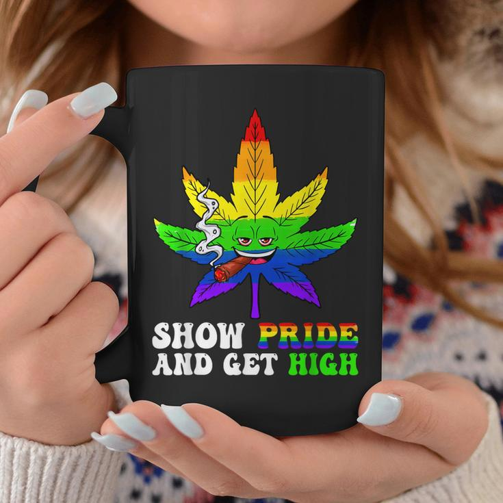 Pride And High Lgbt Weed Cannabis Lover Marijuana Gay Month Coffee Mug Unique Gifts