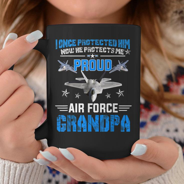 Pride Military Family Proud Grandpa Air Force Gift Gift For Mens Coffee Mug Unique Gifts