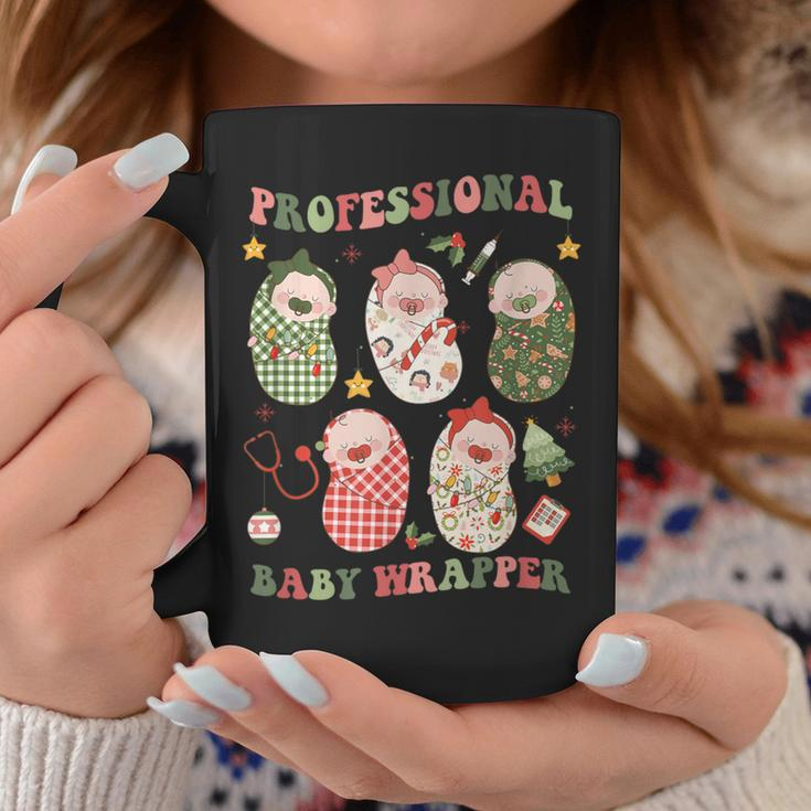 Professional Baby Wrapper Labor And Delivery Christmas Nurse Coffee Mug Funny Gifts