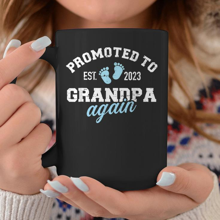 Promoted To Great Grandpa Again 2023 Great Grandfather To Be Coffee Mug Unique Gifts