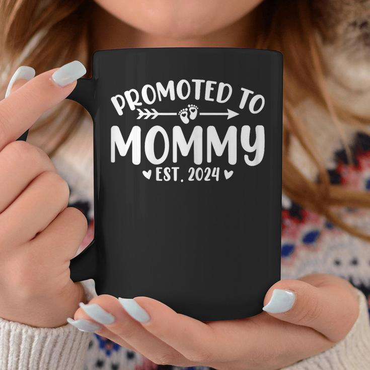 Promoted To Mommy 2024 Soon To Be Mom Baby Reveal To New Mom Coffee Mug Unique Gifts