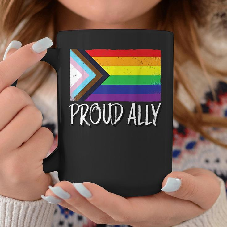 Proud Ally Pride Month Lgbt Transgender Flag Gay Lesbian Coffee Mug Unique Gifts