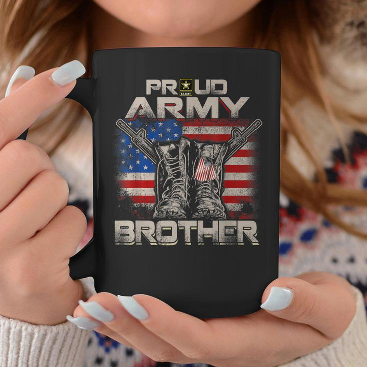 Proud Army Brother America Flag Us Military Pride Coffee Mug Unique Gifts