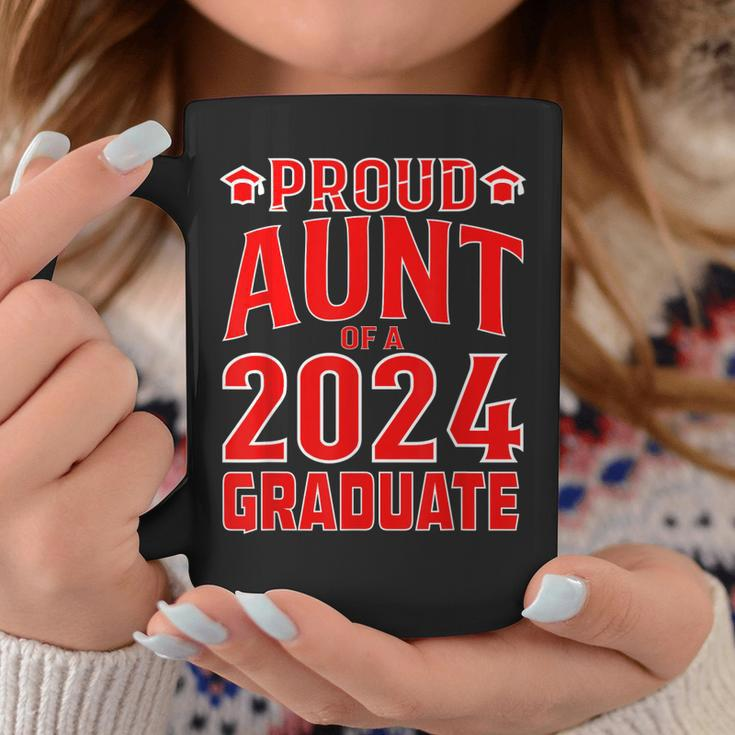 Proud Aunt Of A Class Of 2024 Graduate Senior Graduation Coffee Mug Unique Gifts
