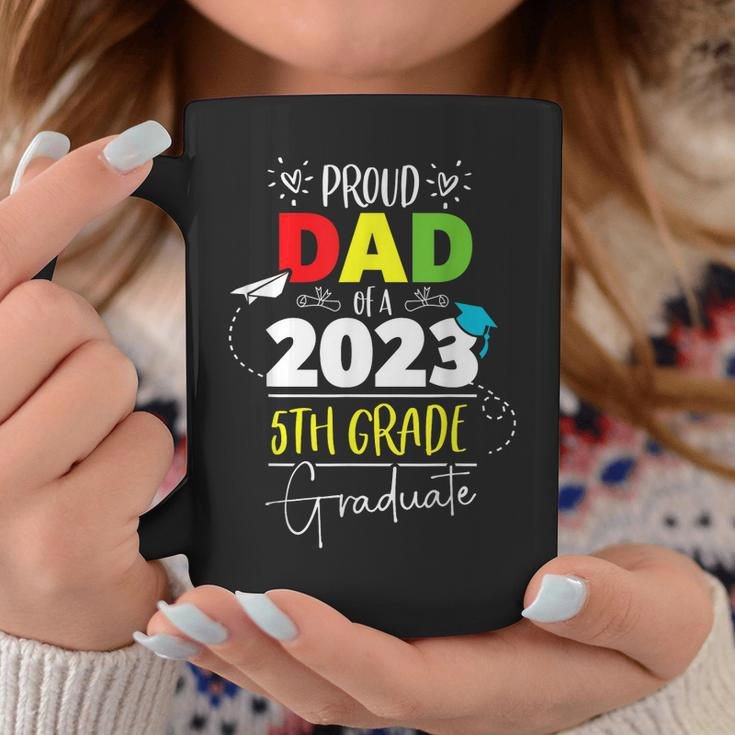 Proud Dad Of A Class Of 2023 5Th Grade Graduate Cute Heart Coffee Mug Unique Gifts