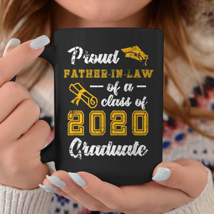 Proud Fatherinlaw Of 2020 College Graduate Senior Yellow Gift For Mens Coffee Mug Unique Gifts