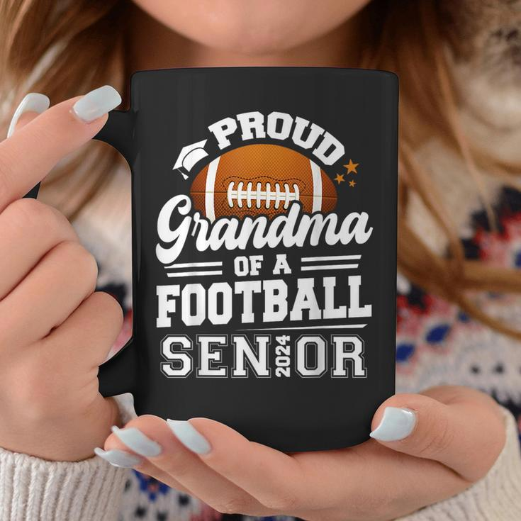Proud Grandma Of A Football Senior 2024 Graduate Coffee Mug Unique Gifts