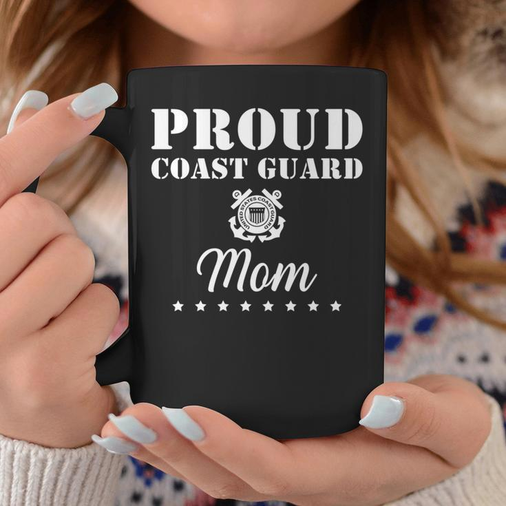 Proud Us Coast Guard Mom Us Military Family 4Th Of July Gift Gifts For Mom Funny Gifts Coffee Mug Unique Gifts