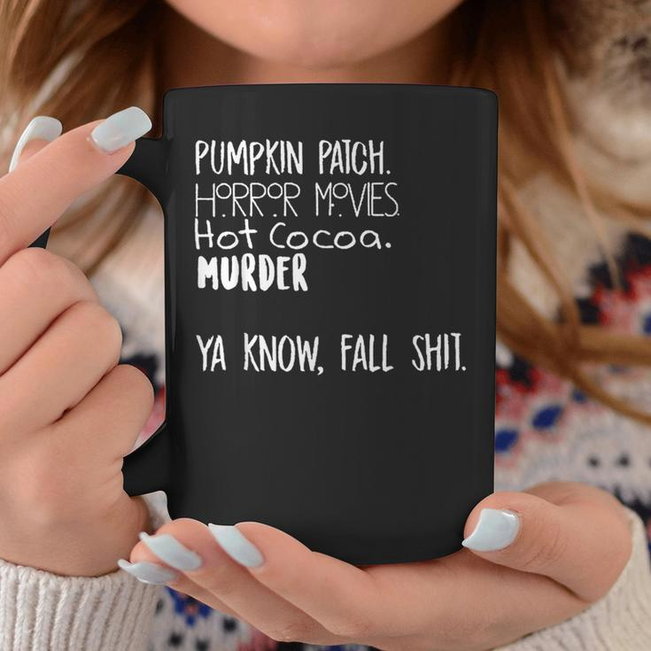 Pumpkin Patch Watch Horror Movie Hot Cocoa Murder Pumpkin Coffee Mug Unique Gifts