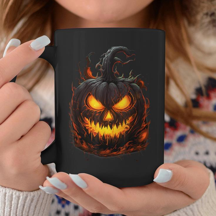 Pumpkin Scary Spooky Halloween Costume For Woman Adults Coffee Mug Unique Gifts