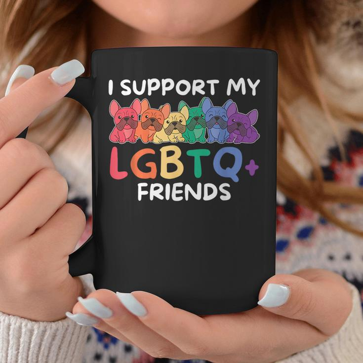 Rainbow Flag Gay Pride Lgbtq French Bulldog Coffee Mug Unique Gifts