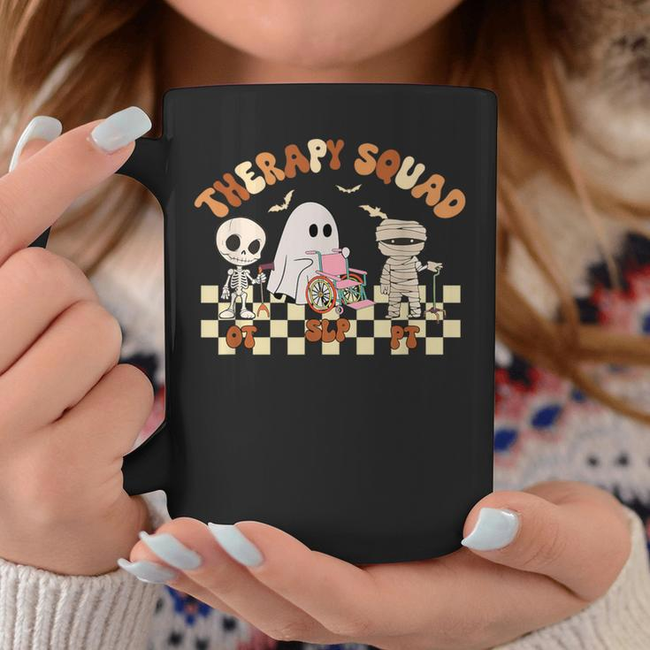 Therapy Squad Slp Ot Pt Groovy Halloween Speech Physical Coffee Mug Unique Gifts