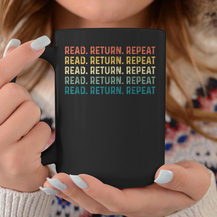 Read Return Repeat Cute Librarian Library Worker Coffee Mug Personalized Gifts