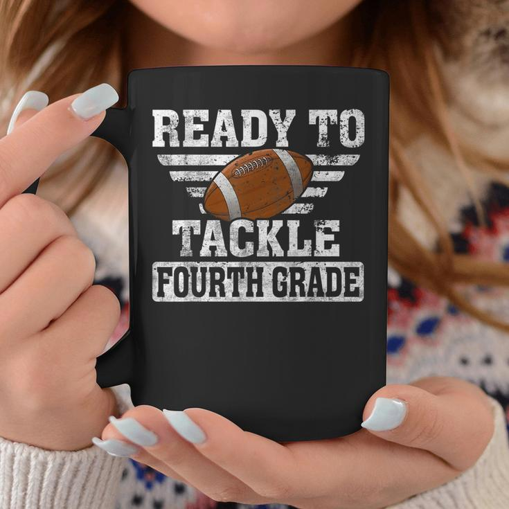 Ready To Tackle Fourth Grade Football First Day Of School Coffee Mug Unique Gifts