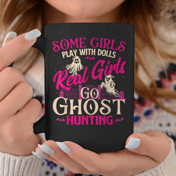 Real Girls Go Ghost Hunting Ghosts Paranormal Researcher Coffee Mug Unique Gifts