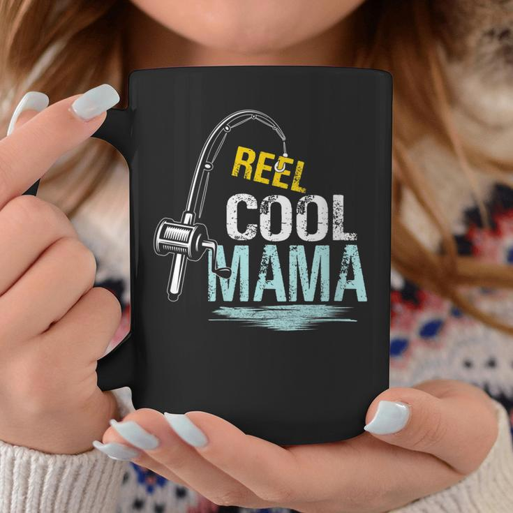 Reel Cool Mama Fishing Fisherman Funny Retro Gift For Womens Gift For Women Coffee Mug Unique Gifts