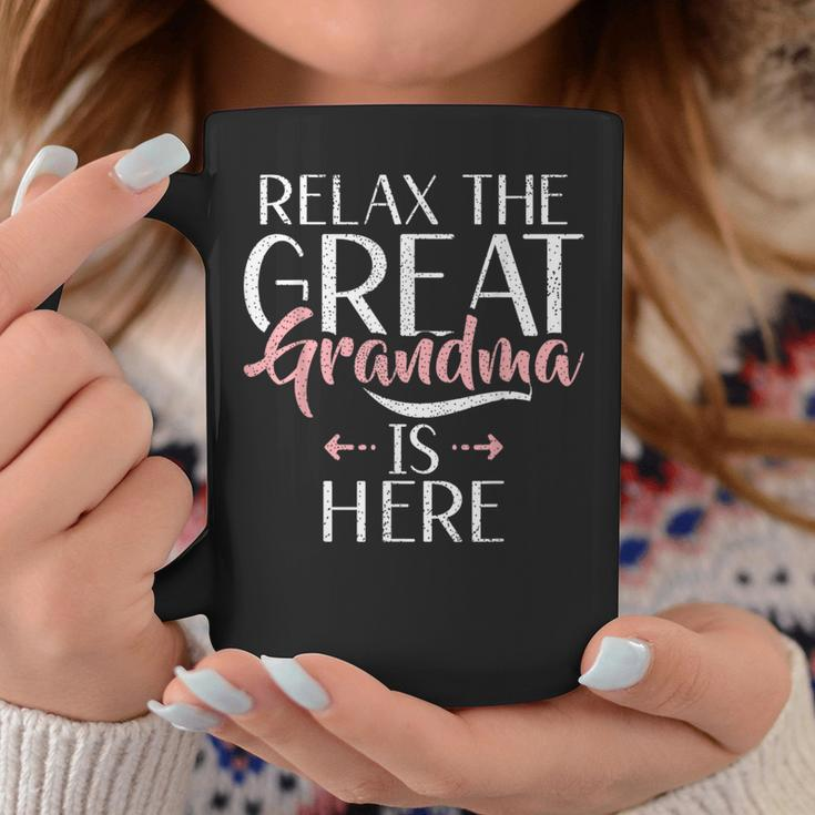 Relax The Great Grandma Is Here Great Grandma Coffee Mug Funny Gifts