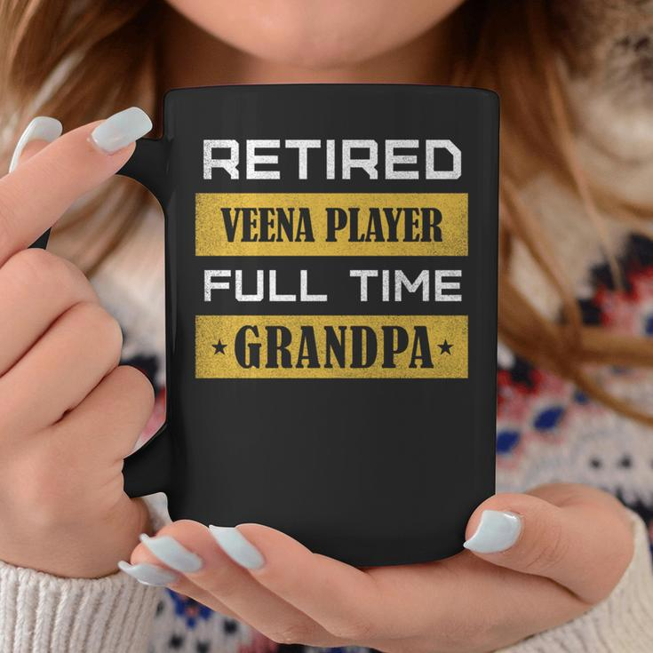 Retired Veena Player Full Time Grandpa Coffee Mug Unique Gifts