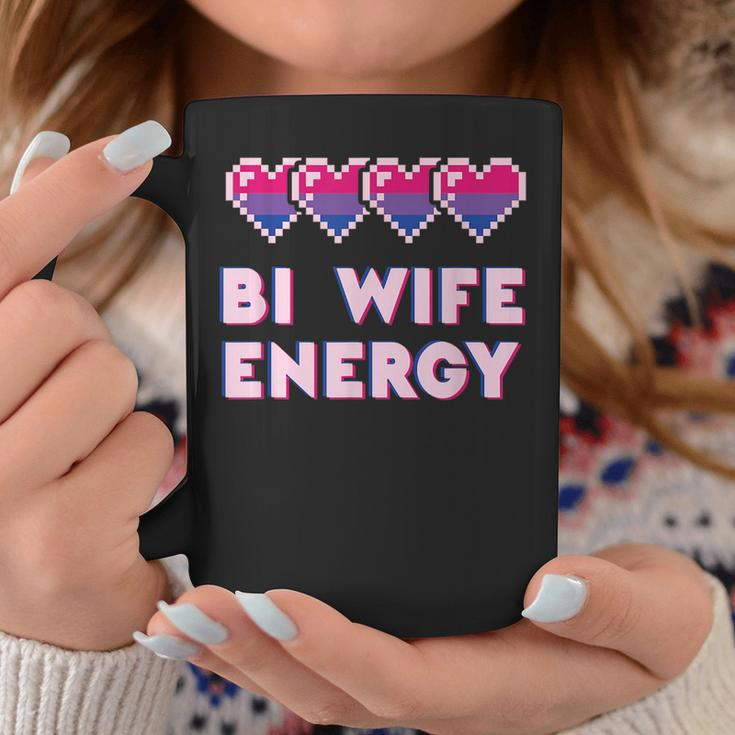 Retro Bi Wife Energy Lgbt Pride Bisexual Flag Gay Marriage Coffee Mug Unique Gifts