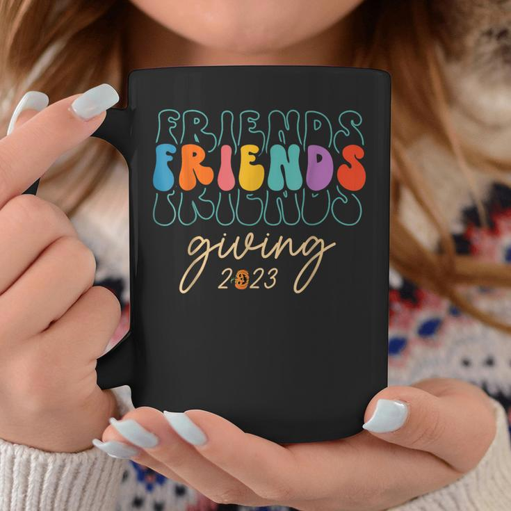 Retro Friends Giving 2023 Thanksgiving Friendsgiving Coffee Mug Funny Gifts