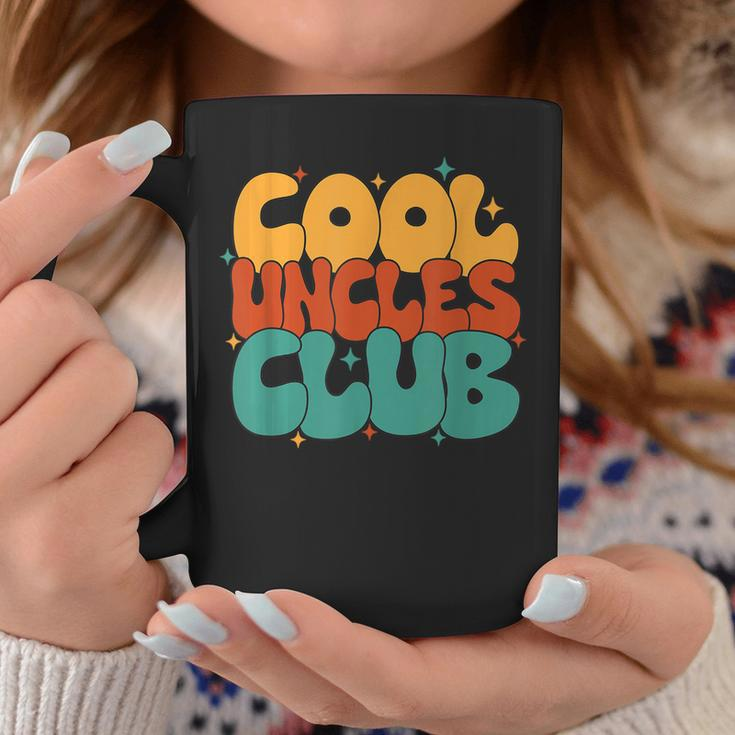 Retro Groovy Cool Uncles Club Funny New Uncle Funny Gifts For Uncle Coffee Mug Unique Gifts
