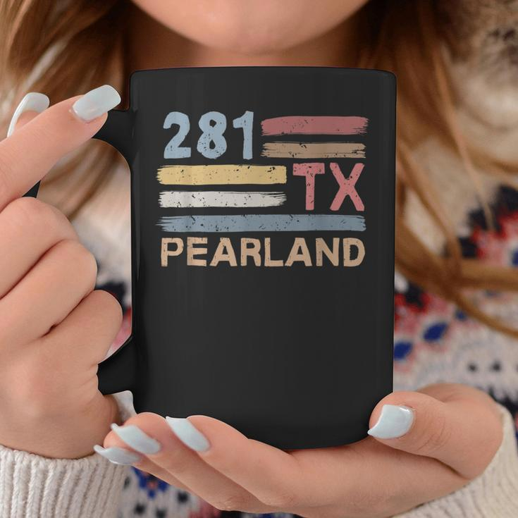 Retro Pearland Area Code 281 Residents State Texas Coffee Mug Unique Gifts