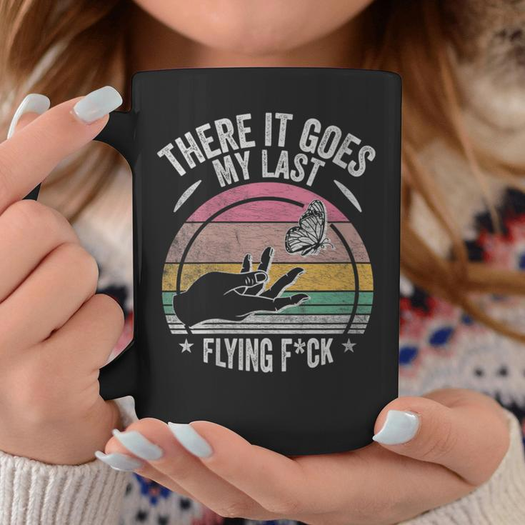 Retro There Goes My Last Flying F Sarcastic Coffee Mug Unique Gifts