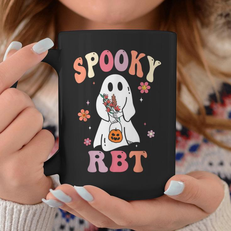 Retro Spooky Rbt Behavior Technician Halloween Rbt Therapist Coffee Mug Unique Gifts