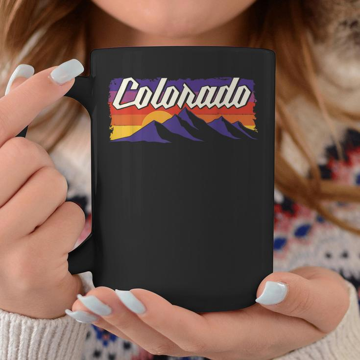 Retro Vintage Mountains Colorado Coffee Mug Funny Gifts