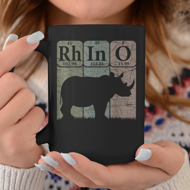 Rhino Periodic Table Elements Rhino Lover Rhinoceros Retro Coffee Mug Unique Gifts