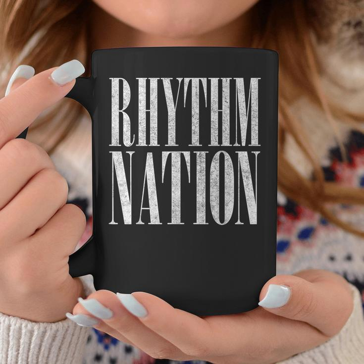 Rhythm Vintage Nation 80S Aesthetic Typography Coffee Mug Funny Gifts