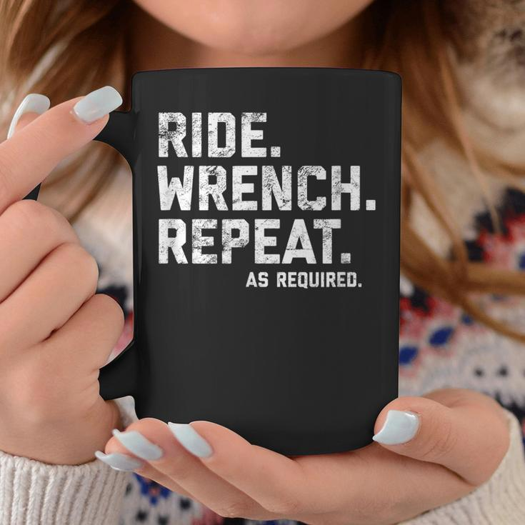 Ride Wrench Repeat Motorcycle Mechanic Funny Coffee Mug Unique Gifts