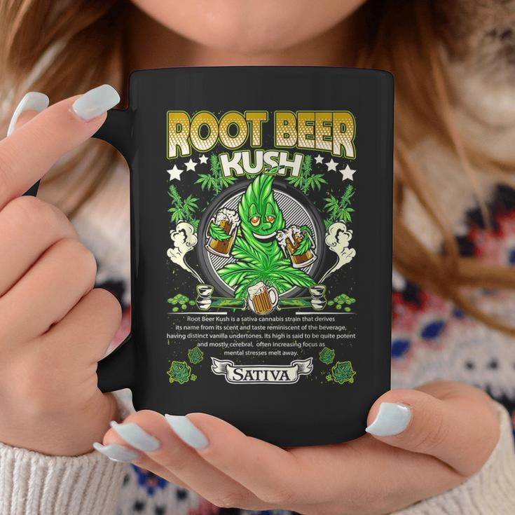 Root Beer Kush Hybrid Cross Marijuana Strain Cannabis Leaf Beer Funny Gifts Coffee Mug Unique Gifts