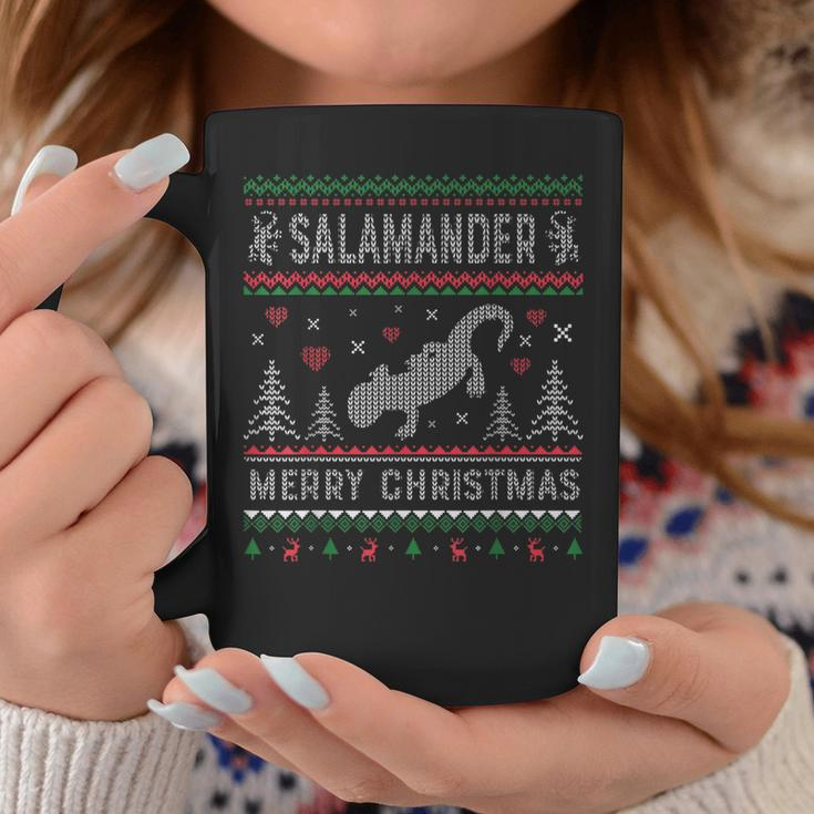 Salamander Ugly Christmas Sweater Style Coffee Mug Unique Gifts