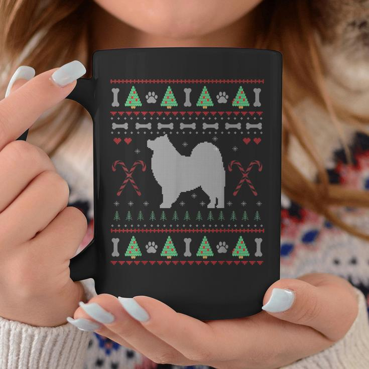 Samoyed Ugly Sweater Christmas Dog Lover Coffee Mug Funny Gifts