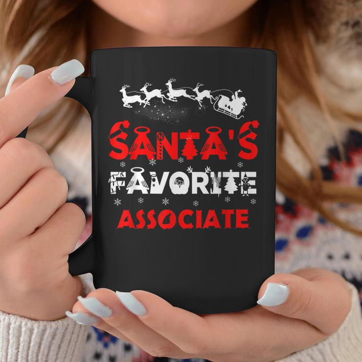 Santas Favorite Associate Funny Job Xmas Gifts Coffee Mug Unique Gifts