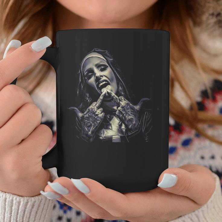 Satanic Nun Tattoos Unholy Coffee Mug Unique Gifts