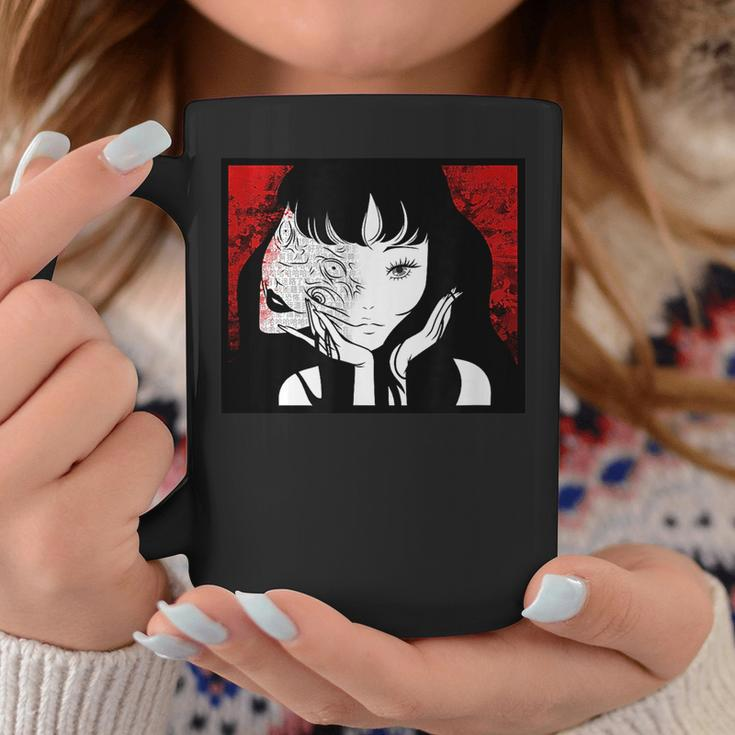 Scary Girl Anime Style Horror Mangaka Coffee Mug Unique Gifts