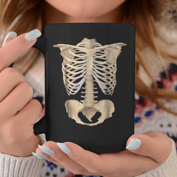Scary Halloween Anatomy Rib Cage Human Skeleton T Scary Halloween ...