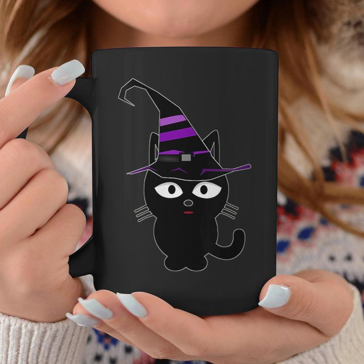 Scary Halloween Black Cats Witch Wizard Kitty Cat Coffee Mug Unique Gifts