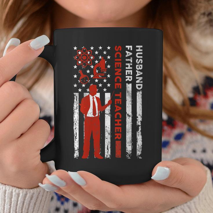 Science Teacher Husband Dad Usa Flag American Fathers Gift For Womens Gift For Women Coffee Mug Unique Gifts