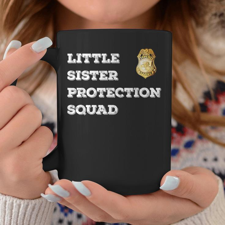 Security Little Sister Protection Squad Boys Girls Coffee Mug Unique Gifts