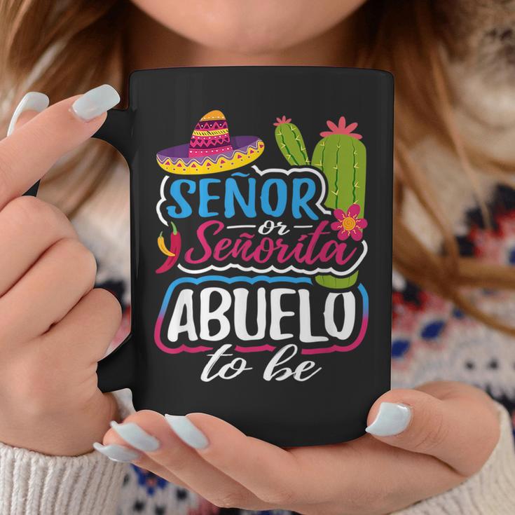 Ahuevoo Senor Gift Senor Or Senorita Abuelo To Be Grandpa Gender Reveal Gift Coffee Mug ...