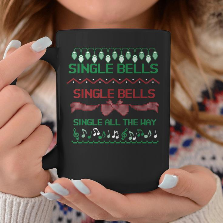 Single Bells Single All The Way Ugly Christmas 2020 Sweater Coffee Mug Unique Gifts