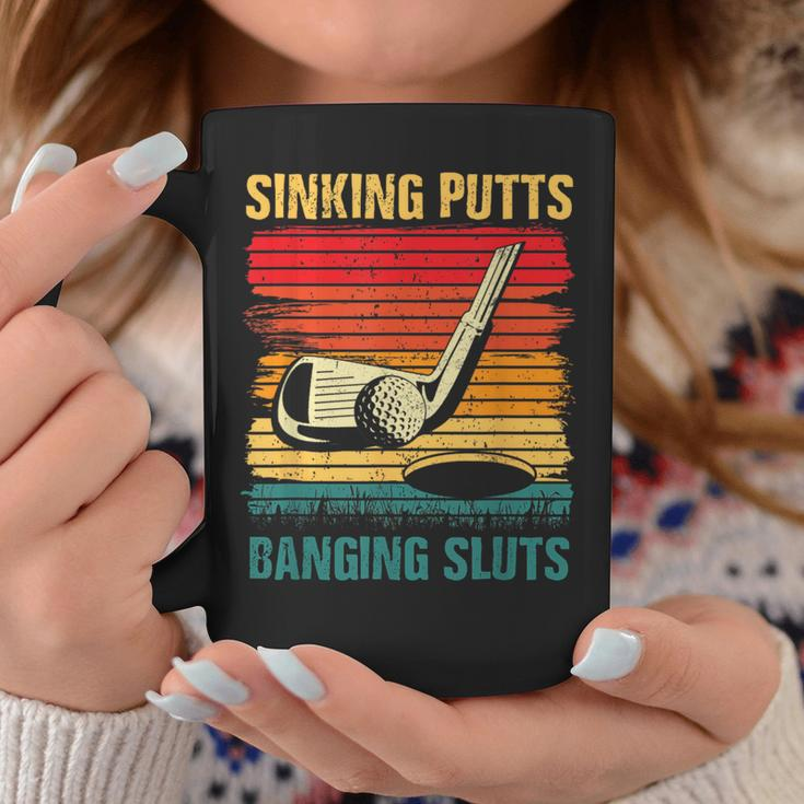 Sinking Putts Banging-Sluts Golf Player Coach Vintage Sport Coffee Mug Unique Gifts