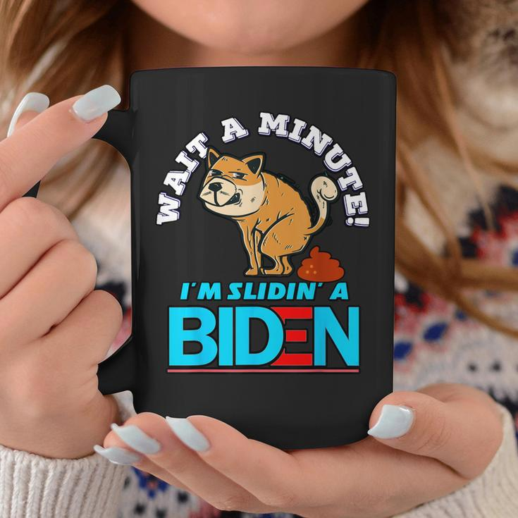 Slidin Biden Funny Dog Trump Political Sarcasm Coffee Mug Funny Gifts