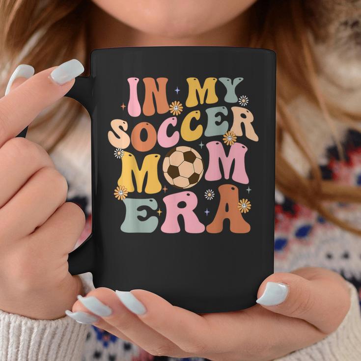 In My Soccer Mom Era Groovy Vintage Mom Life Coffee Mug Unique Gifts