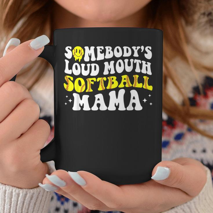 Somebodys Loud Mouth Softball Mama Mothers Day Mom Life Gifts For Mom Funny Gifts Coffee Mug Unique Gifts