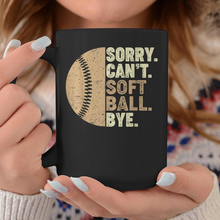 Sorry Cant Softball Bye Girls Ns Kids Funny Softball Mom Gifts For Mom Funny Gifts Coffee Mug Unique Gifts